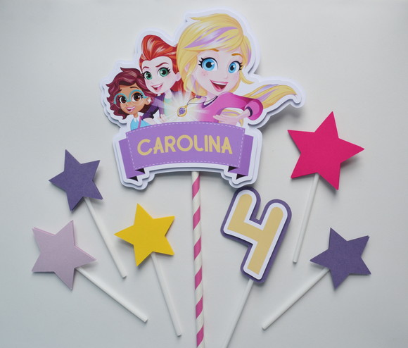 Topo de Bolo Polly Pocket - Imagem 2