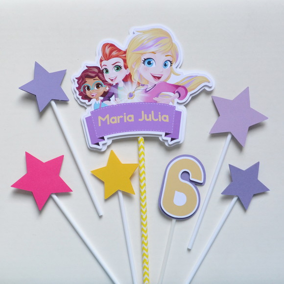 Topo de Bolo Polly Pocket