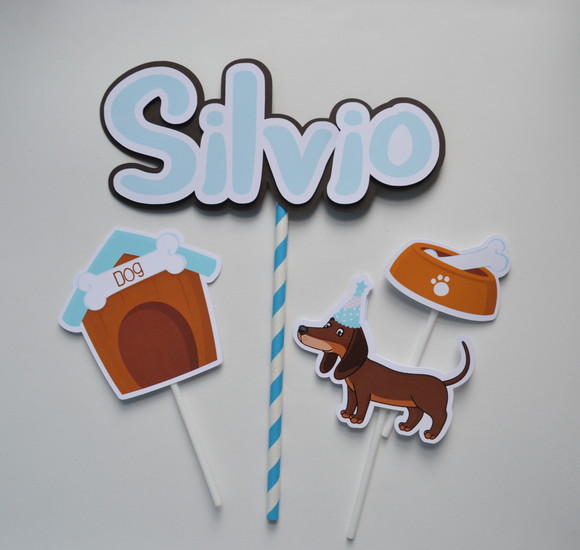 Topo de Bolo Cachorrinho - Imagem 2