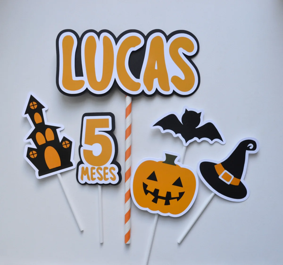 Topos de Bolo personalizados para Mesversários (combo) - Imagem 3