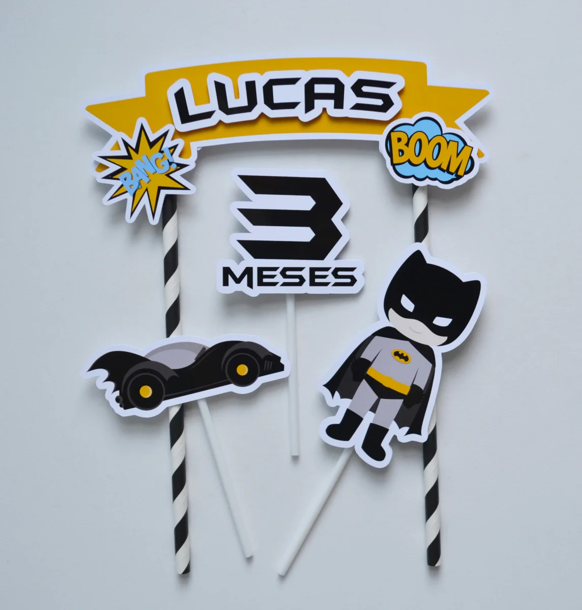 Topos de Bolo personalizados para Mesversários (combo) - Imagem 7