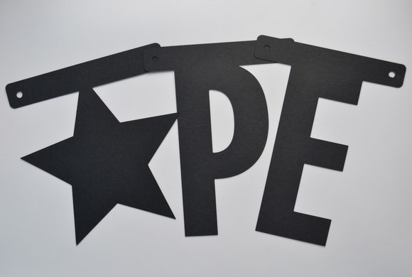 Varal de letras Personalizável - (até 10 Letras)