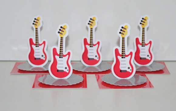 Aplique 3d Caixinha Acrílica Rock In Roll