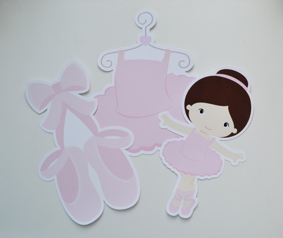 Bailarina decoração de parede