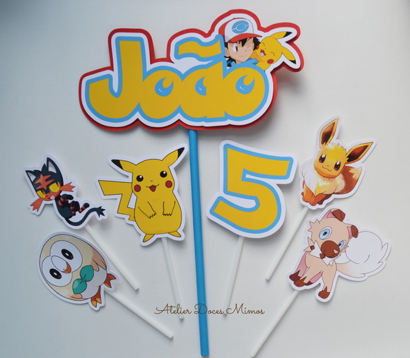 Topo de Bolo Pokémon - Imagem 2