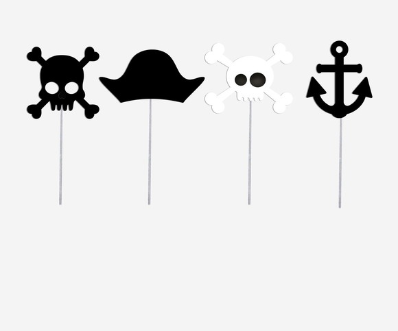 Topper de Doce Pirata - 20 Unidades - Imagem 2
