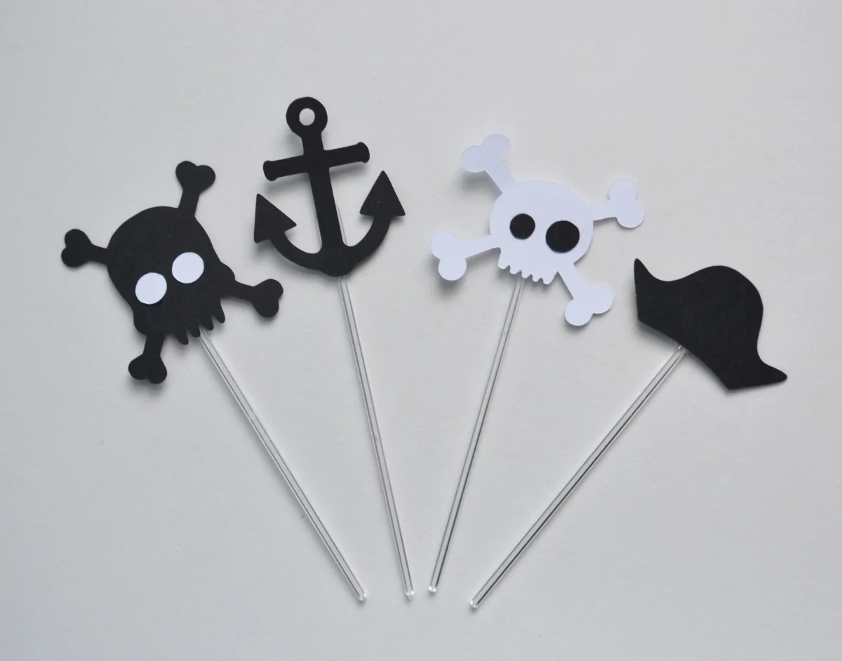 Topper de Doce Pirata - 20 Unidades - Imagem 1