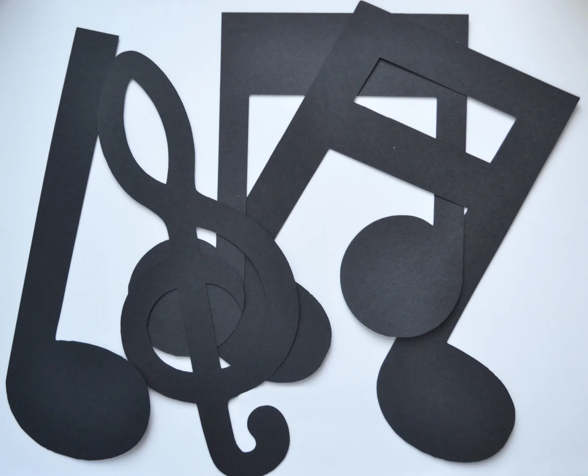 Notas Musicais decoração de Parede - 6 Unidades - Imagem 4