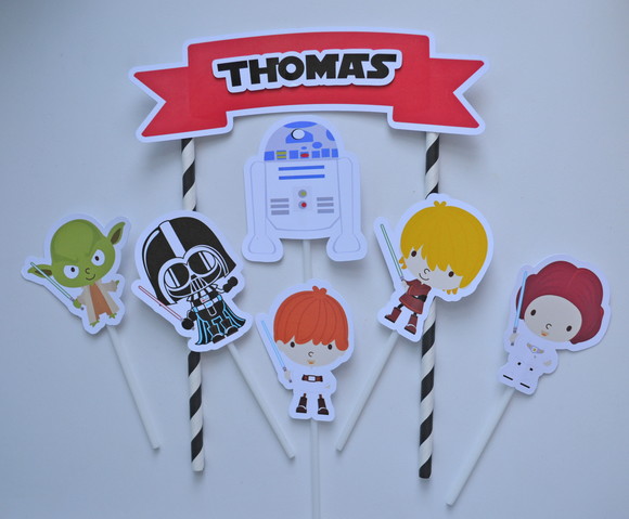Topo de Bolo Star Wars