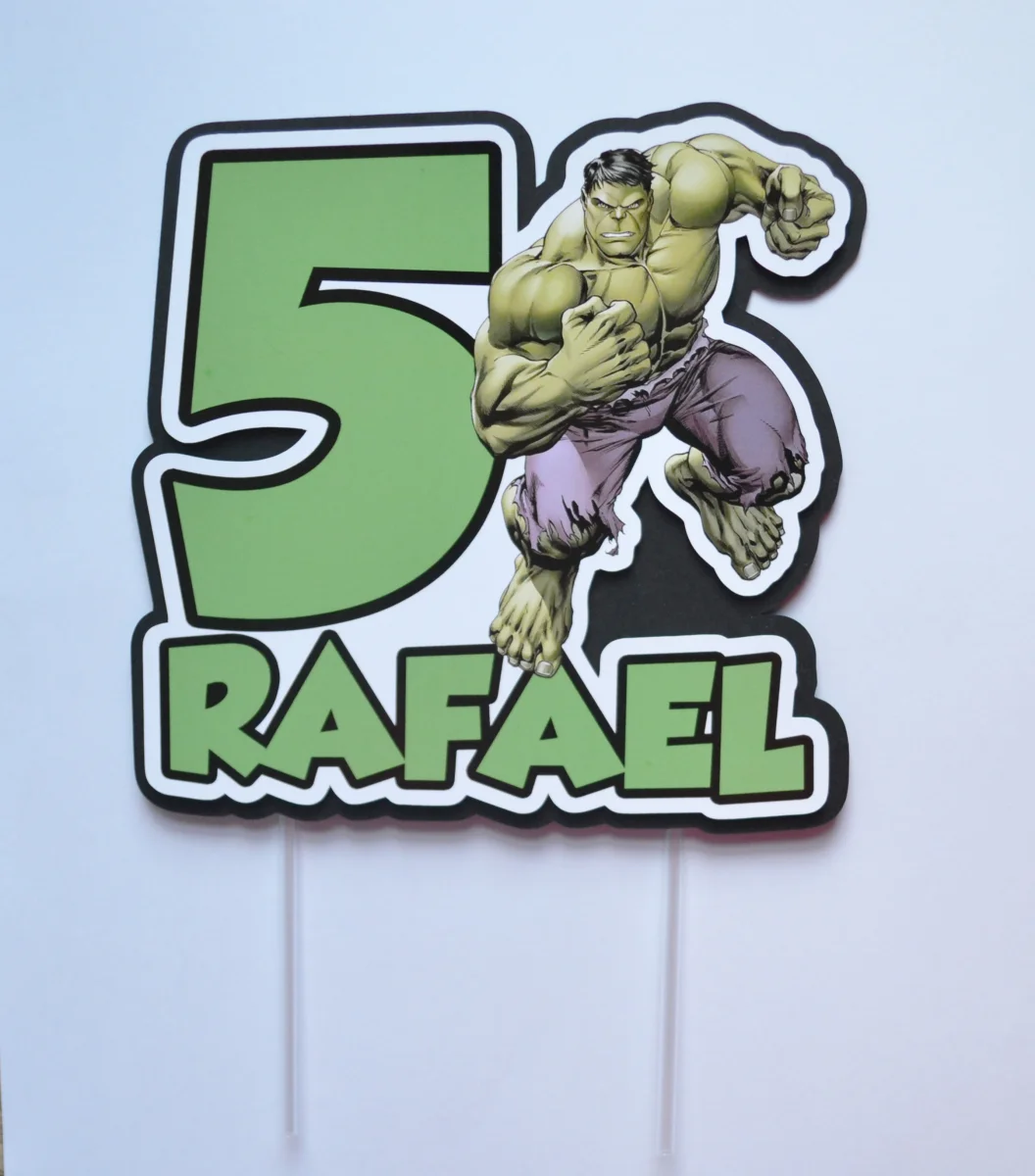 Topo de Bolo Hulk - Imagem 1