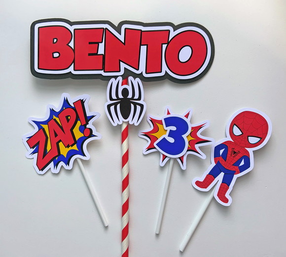 Topo de Bolo Homem Aranha