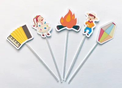 Topper de Doces Festa Junina - 30 unidades