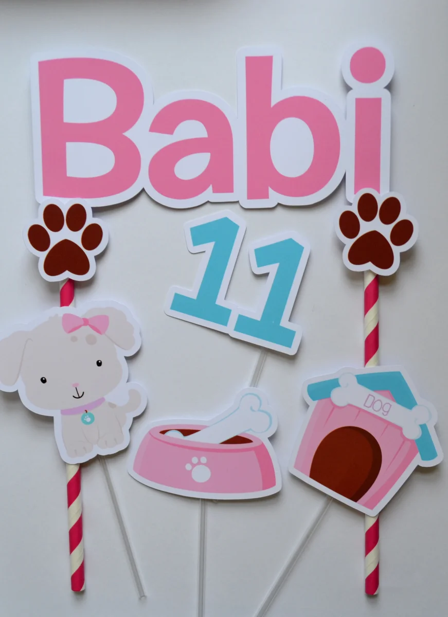 Topo de Bolo Cachorrinho - Imagem 5
