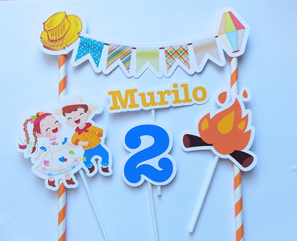 Topo de Bolo Festa Junina - Imagem 2