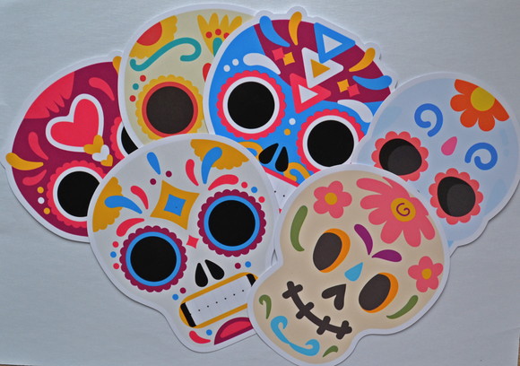 Caveiras Mexicanas decoração de parede ou painel