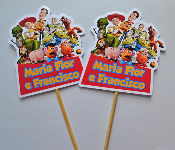 Palito Decorativo Toy Story - 10 Unidades