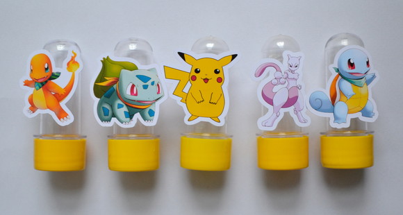 Mini Tubete com Aplique Pokémon