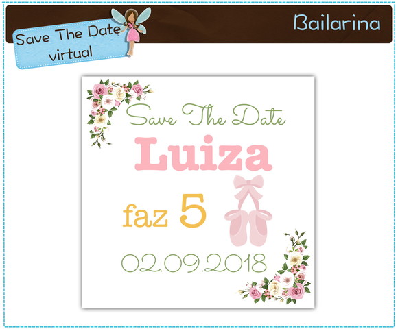 Save The Date Digital Bailarina