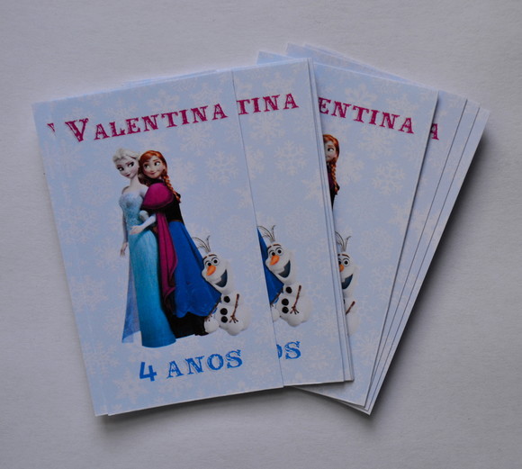 Adesivo para Tubete Frozen