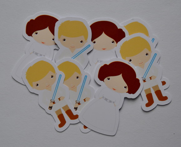 Apliques Leia e Luke Star Wars - Imagem 2