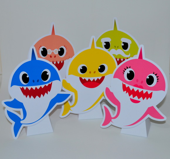 Totem de Mesa c/ Caixa Pirâmide Baby Shark - Imagem 2