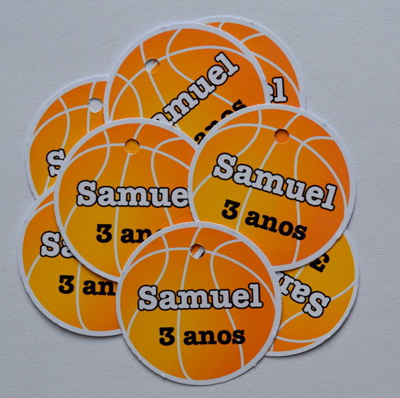 Tag lembrancinha Basquete - 20 unidades - Imagem 2