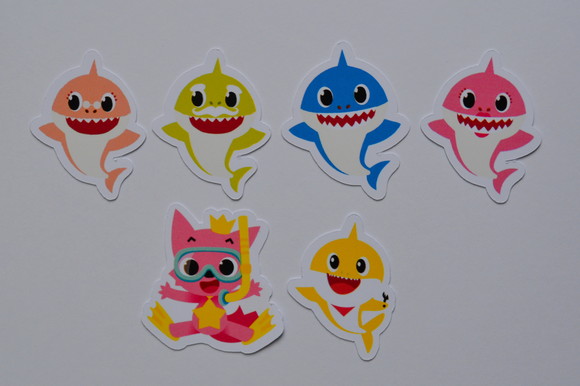 Apliques Baby Shark Pink Fong - Imagem 2