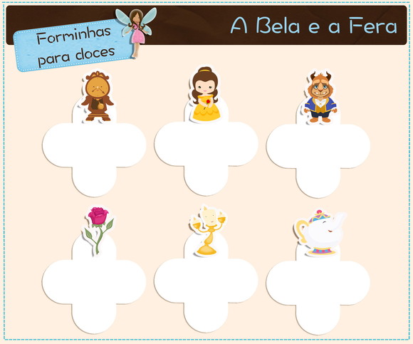 Forminhas a Bela e a Fera