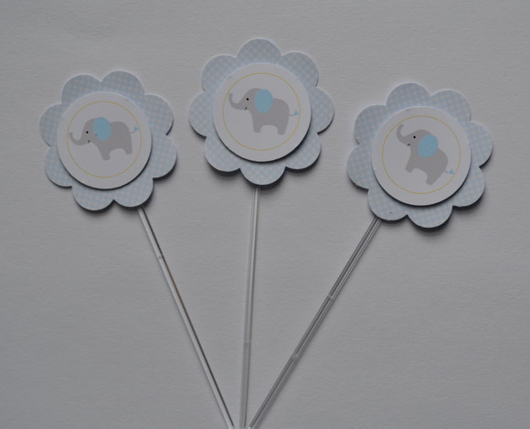Topper de Doces Elefantinho 3d