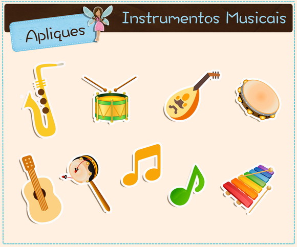 Apliques Instrumentos Musicais