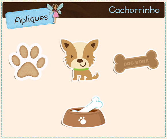 Apliques Cachorrinho - Imagem 2