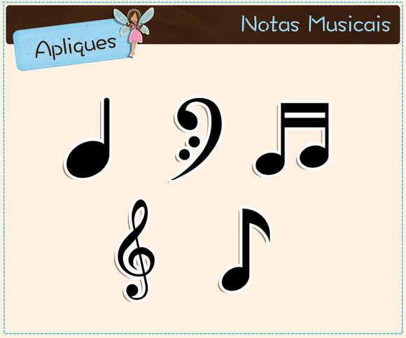 Apliques Notas Musicais - Imagem 2