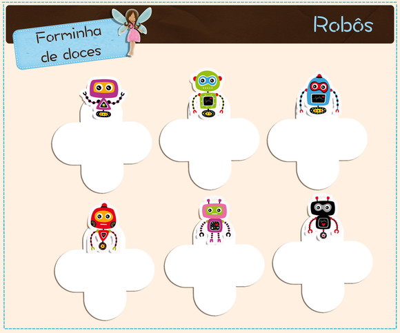 Forminhas Robozinhos - Imagem 2