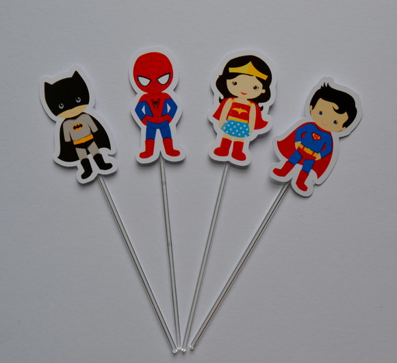 Topper para Doces Super Heróis