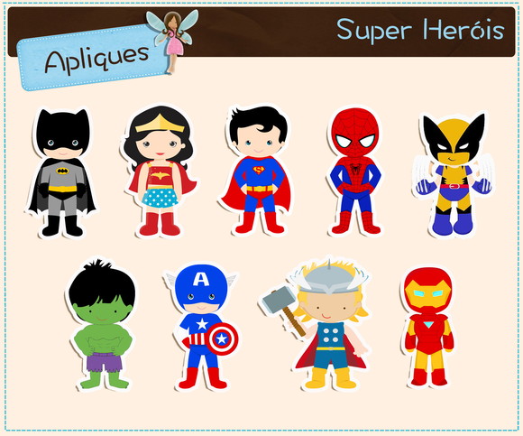 Apliques Super Heróis - Imagem 2