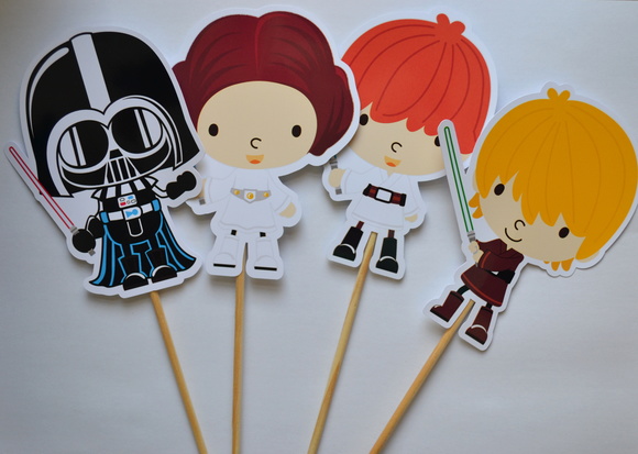 Palitões Decorativos Star Wars - 10 Unidades - Imagem 2