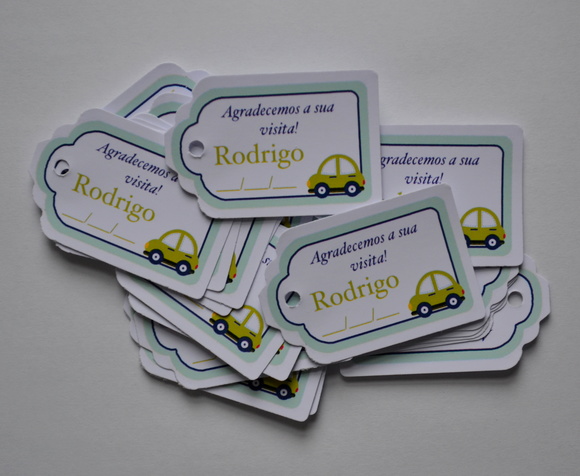 Tag lembrancinha Maternidade - 20 unidades