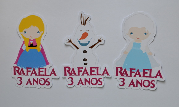 Aplique Tubete Frozen Baby - 20 unidades