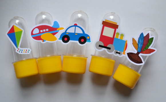 Mini Tubete com Aplique Brinquedos - Imagem 2