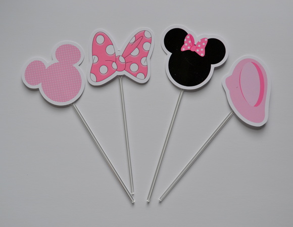 Topper para Doces Minnie Rosa