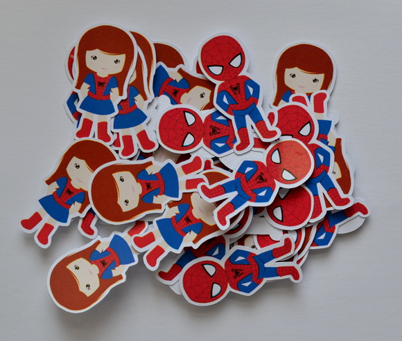 Apliques Homem Aranha e Menina Aranha - Imagem 2