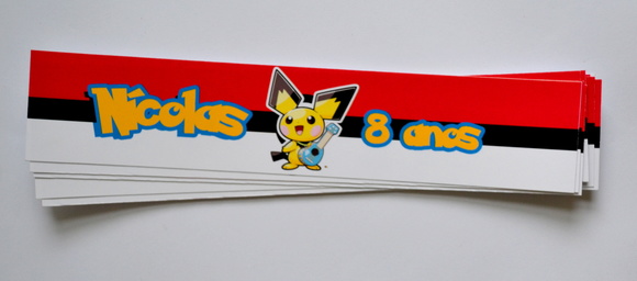 Adesivo para Água Pokémon