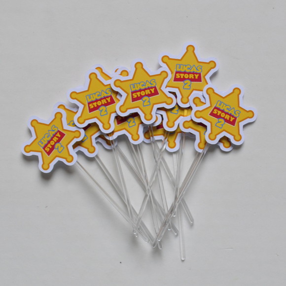 Topper de Doce personalizado Toy Story - 30 unidades - Imagem 2