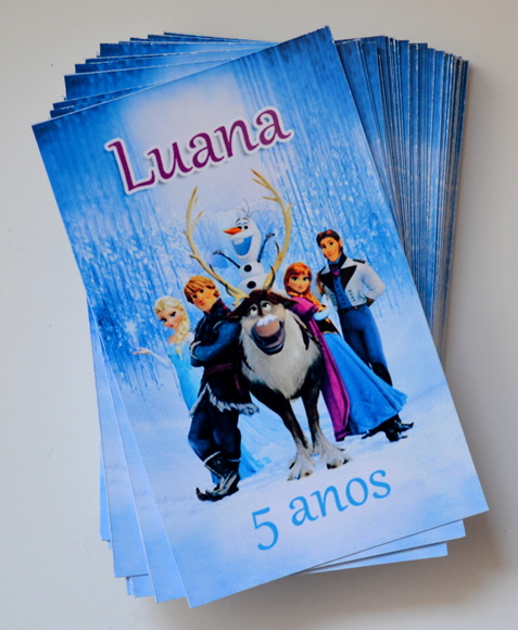 Adesivo para Tubete Frozen