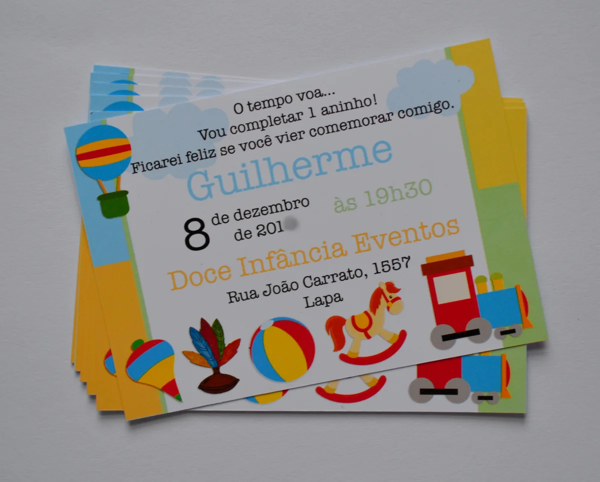 Convite Brinquedos - Imagem 5