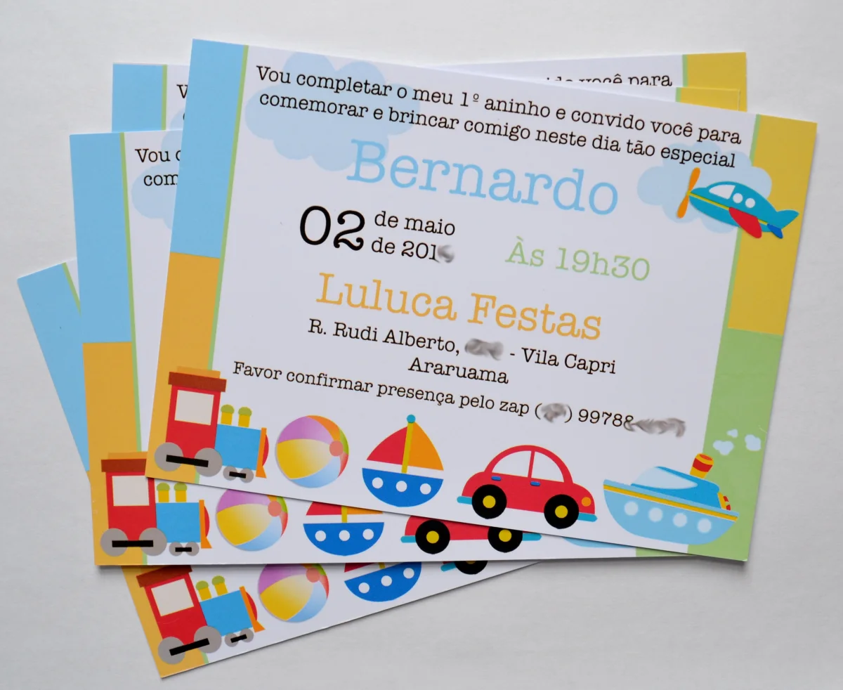 Convite Brinquedos - Imagem 4