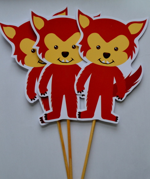 Palitões Decorativos Chapeuzinho Vermelho - 10 Unidades - Imagem 2