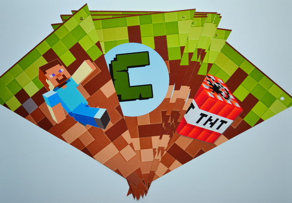 Bandeirolas Minecraft - Imagem 2
