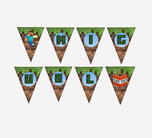 Bandeirolas Minecraft - Imagem 3