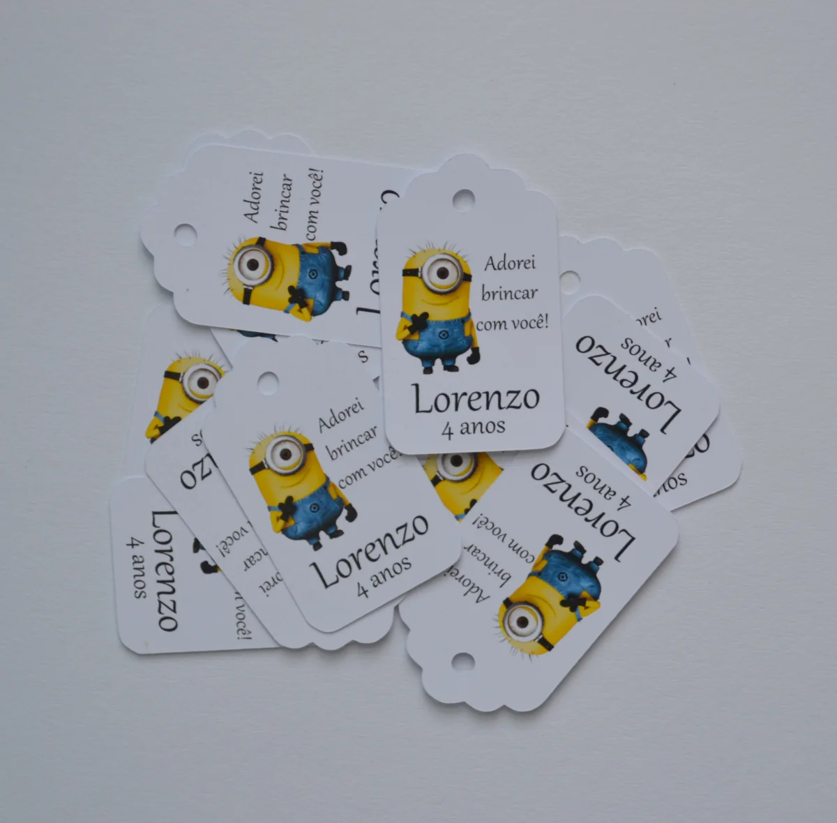 Tag lembrancinha Minions - 20 unidades - Imagem 1